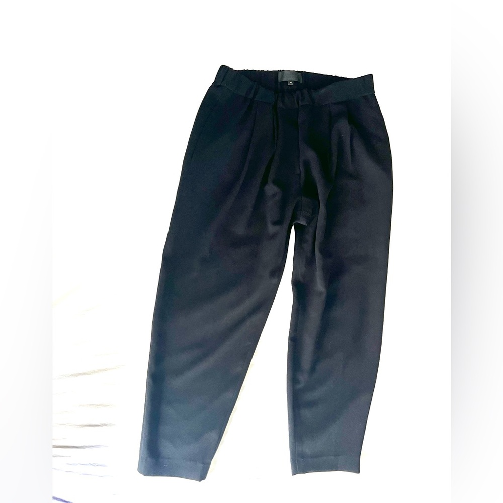 Nili Lotan Black Ponte Tapered Pants